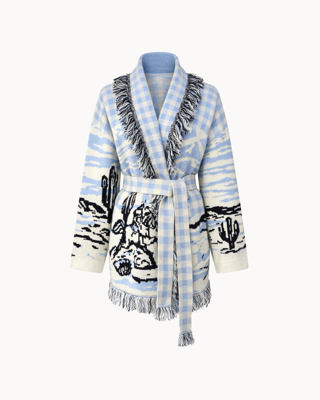 Montana Knit Coat - Sky Blue
