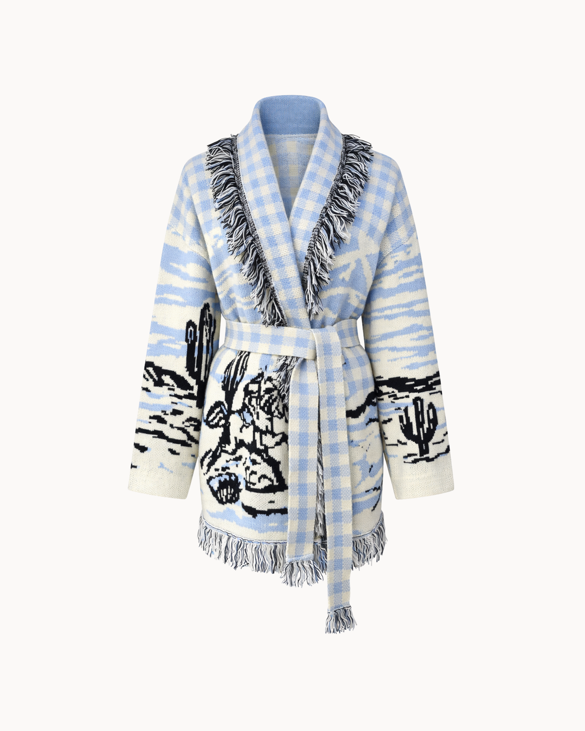 Montana Knit Coat - Sky Blue