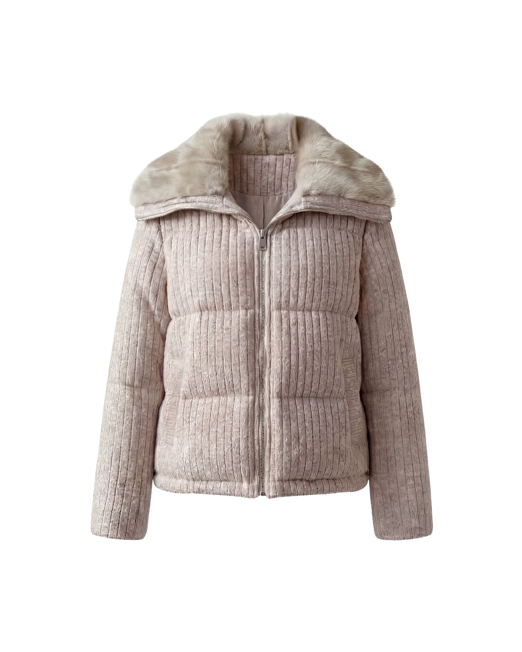 Veste en velours côtelé Cloud Vison - Nude