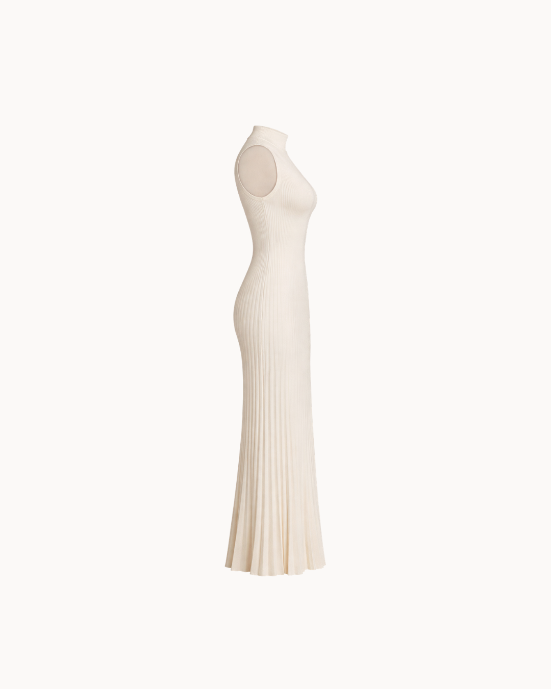Robe Col Roulé Serena - Ivoire