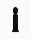 Robe col roulé Serena - Noir