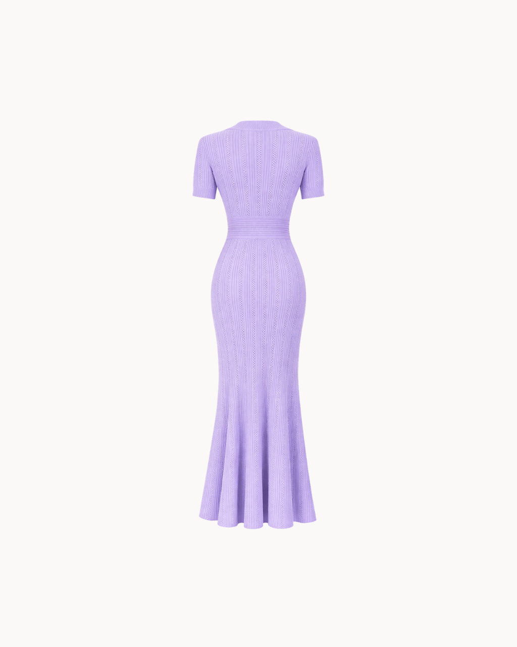 Robe col en V Violette - Lilas