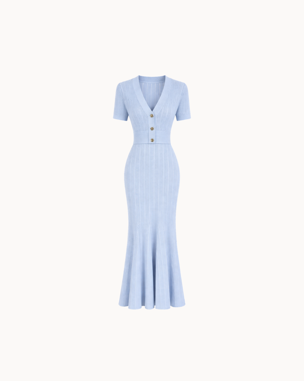 Robe Violette Col en V - Ciel