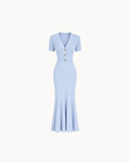 Robe Violette Col en V - Ciel