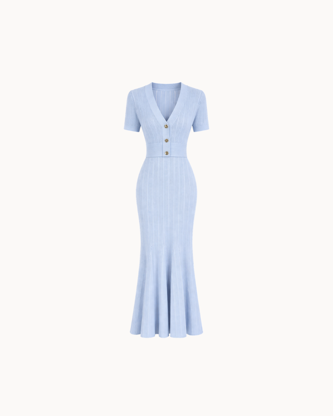 Robe Violette Col en V - Ciel