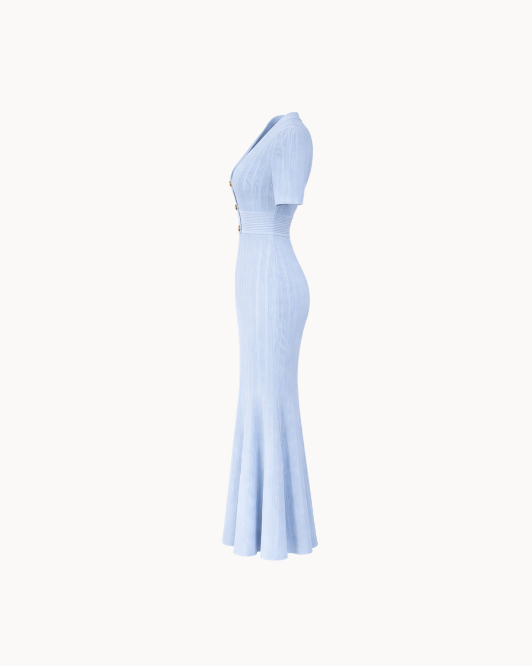 Robe Violette Col en V - Ciel