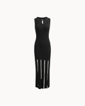 Élan Beaded Maxi Dress - Noir