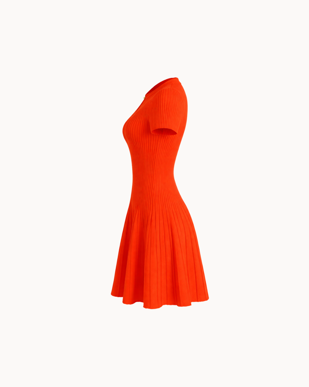 Cleo Keyhole Dress - Tangerine