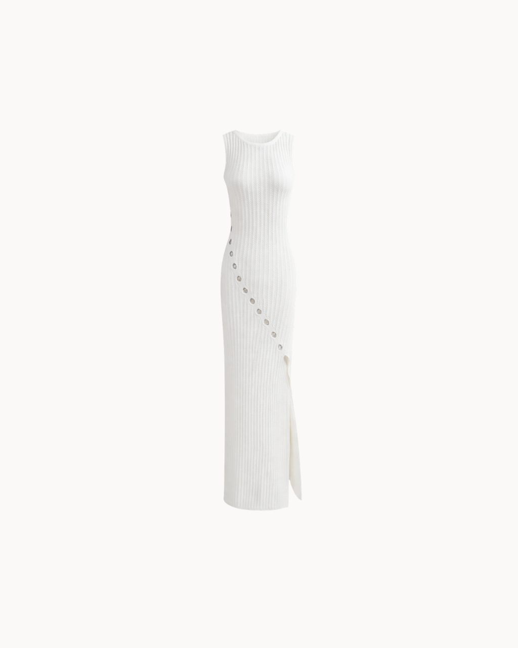 Robe sculpturale Cleo – Ivoire