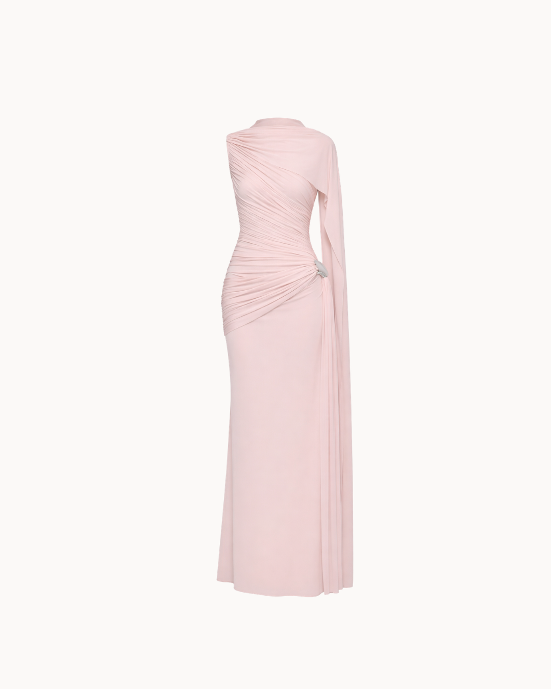 Robe longue Seraphine - Rose poudré