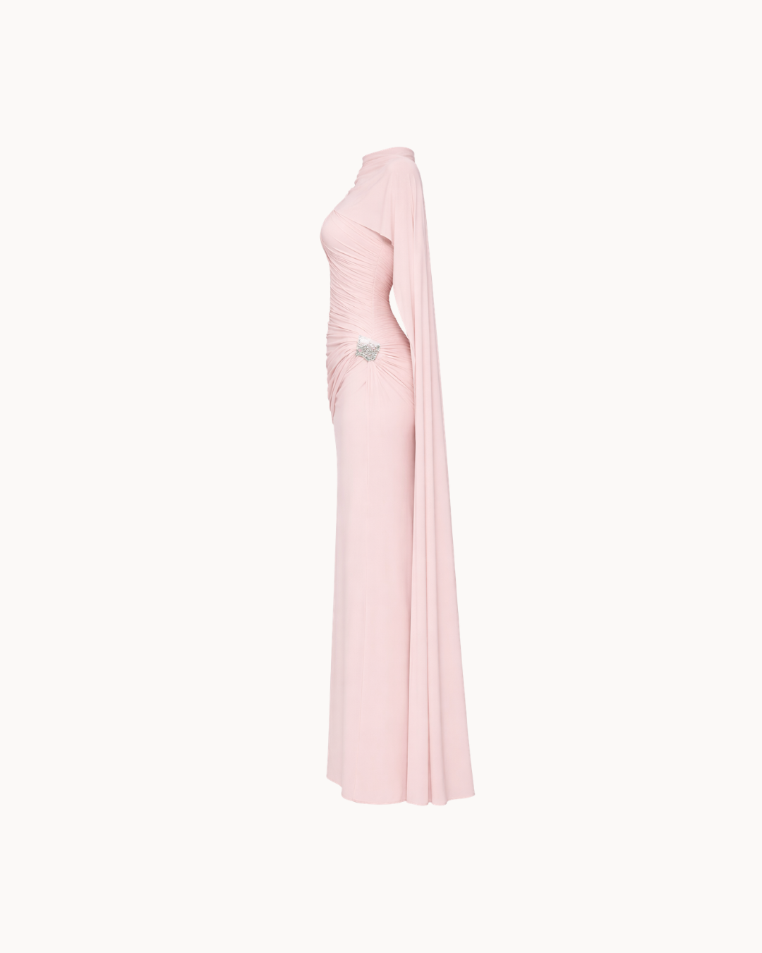 Robe longue Seraphine - Rose poudré