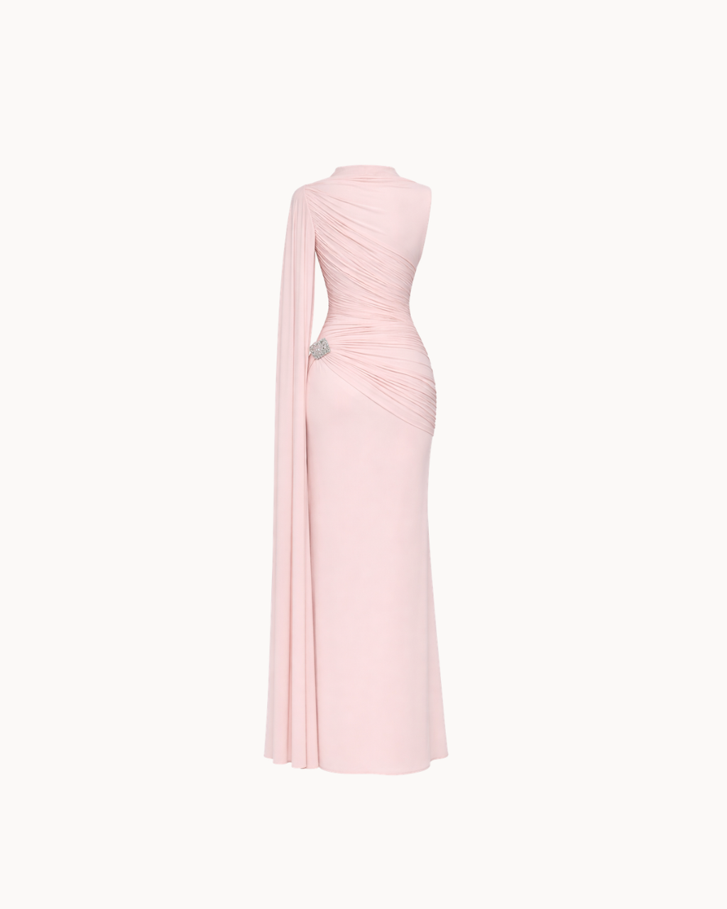 Robe longue Seraphine - Rose poudré