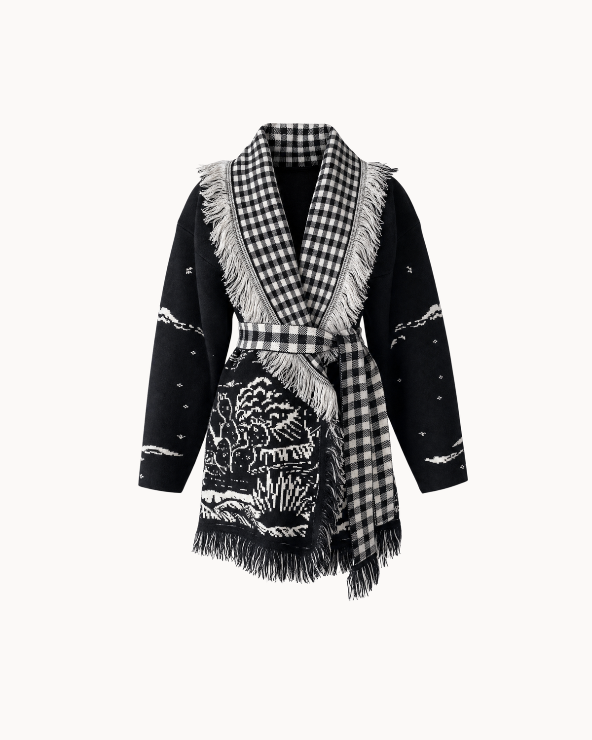 Montana Knit Coat - Midnight Check