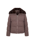 Cloud Corduroy Mink Jacket - Chocolate
