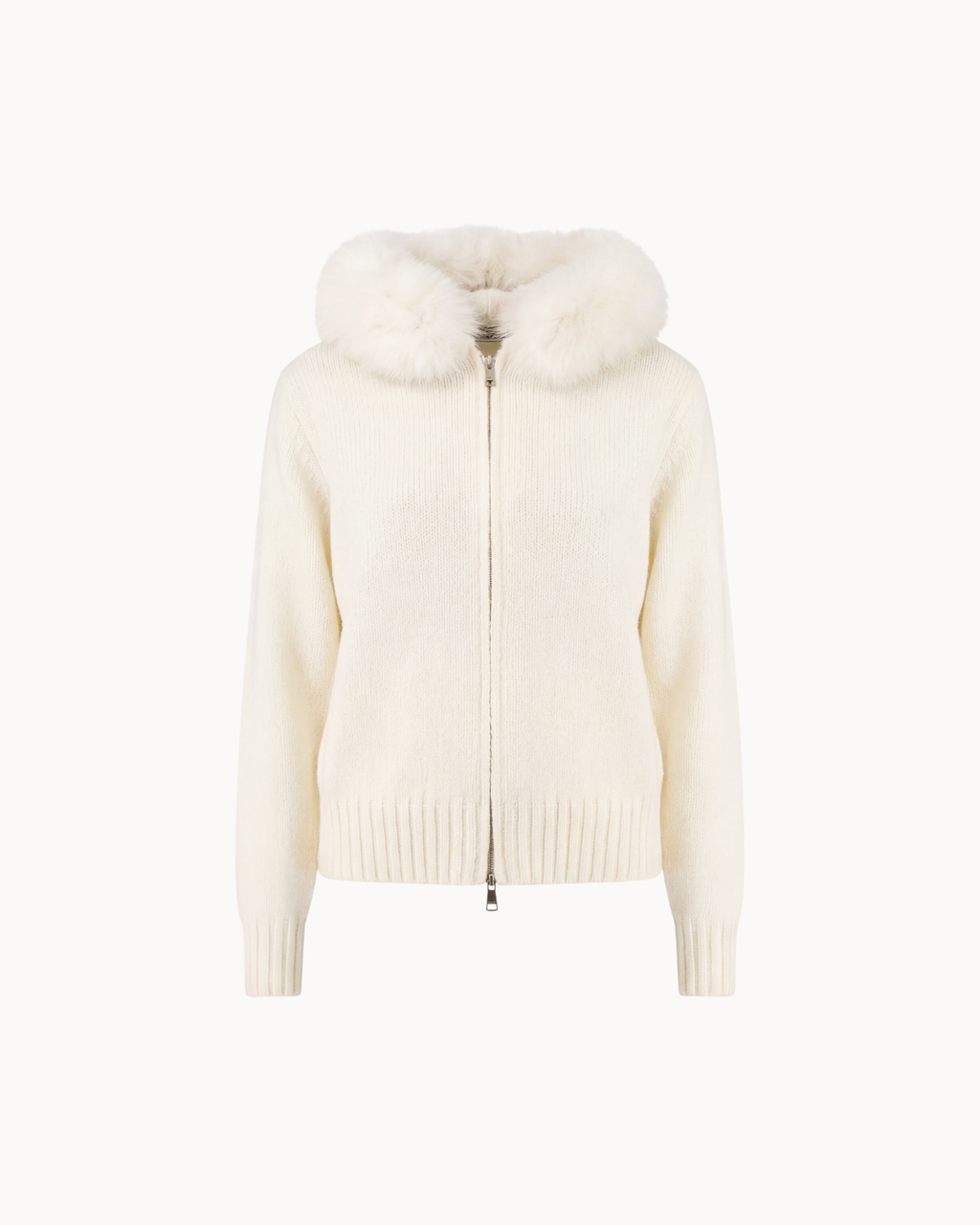 Veste en fausse fourrure - Blanche