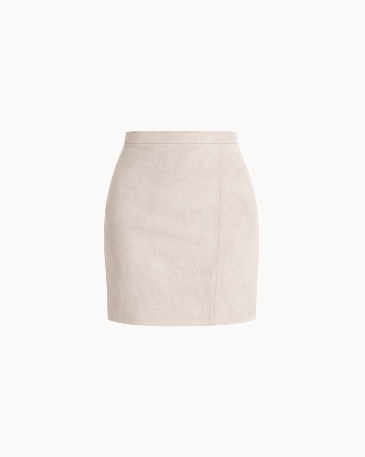 Linea Suede Mini Skirt - Stone