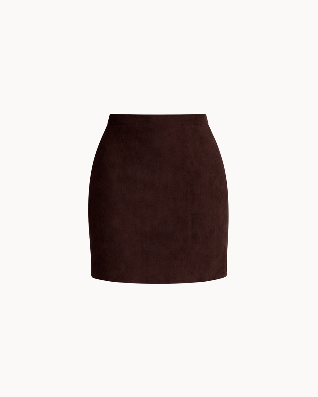 Mini-jupe en suède Linea - Espresso Noir