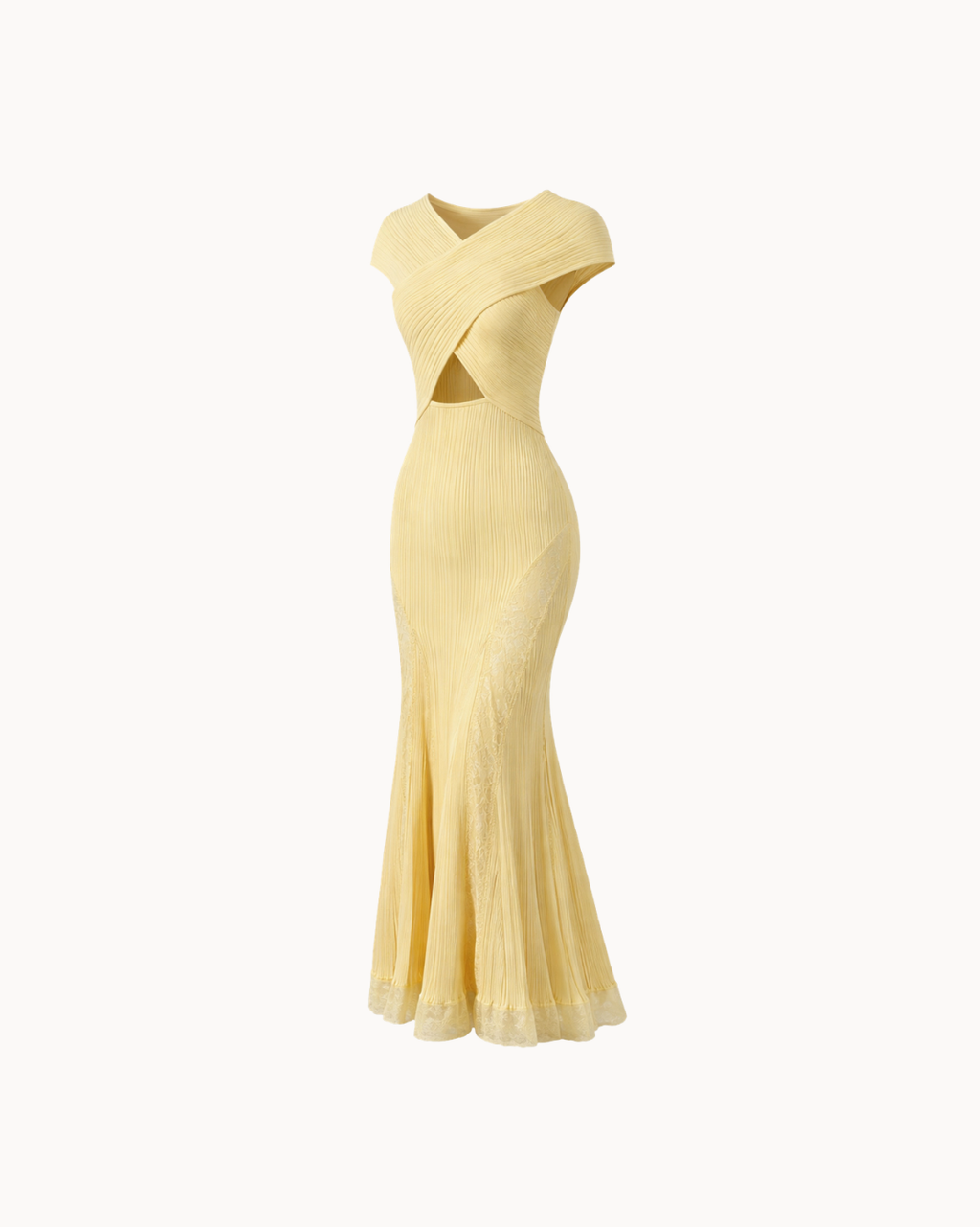 Robe longue Solea en maille sculptante