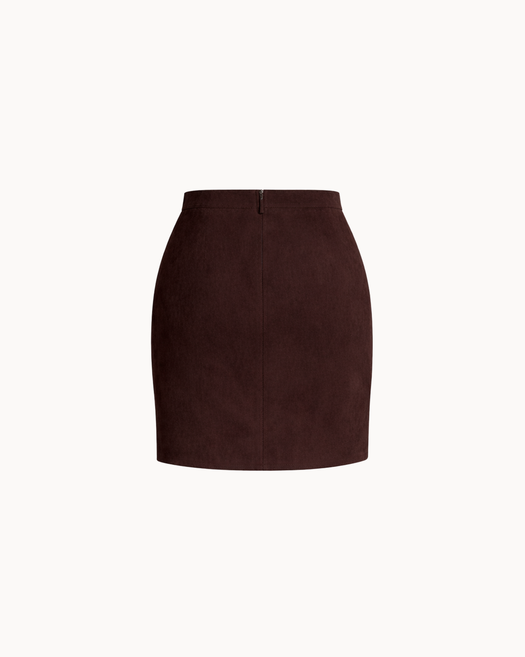 Mini-jupe en suède Linea - Espresso Noir