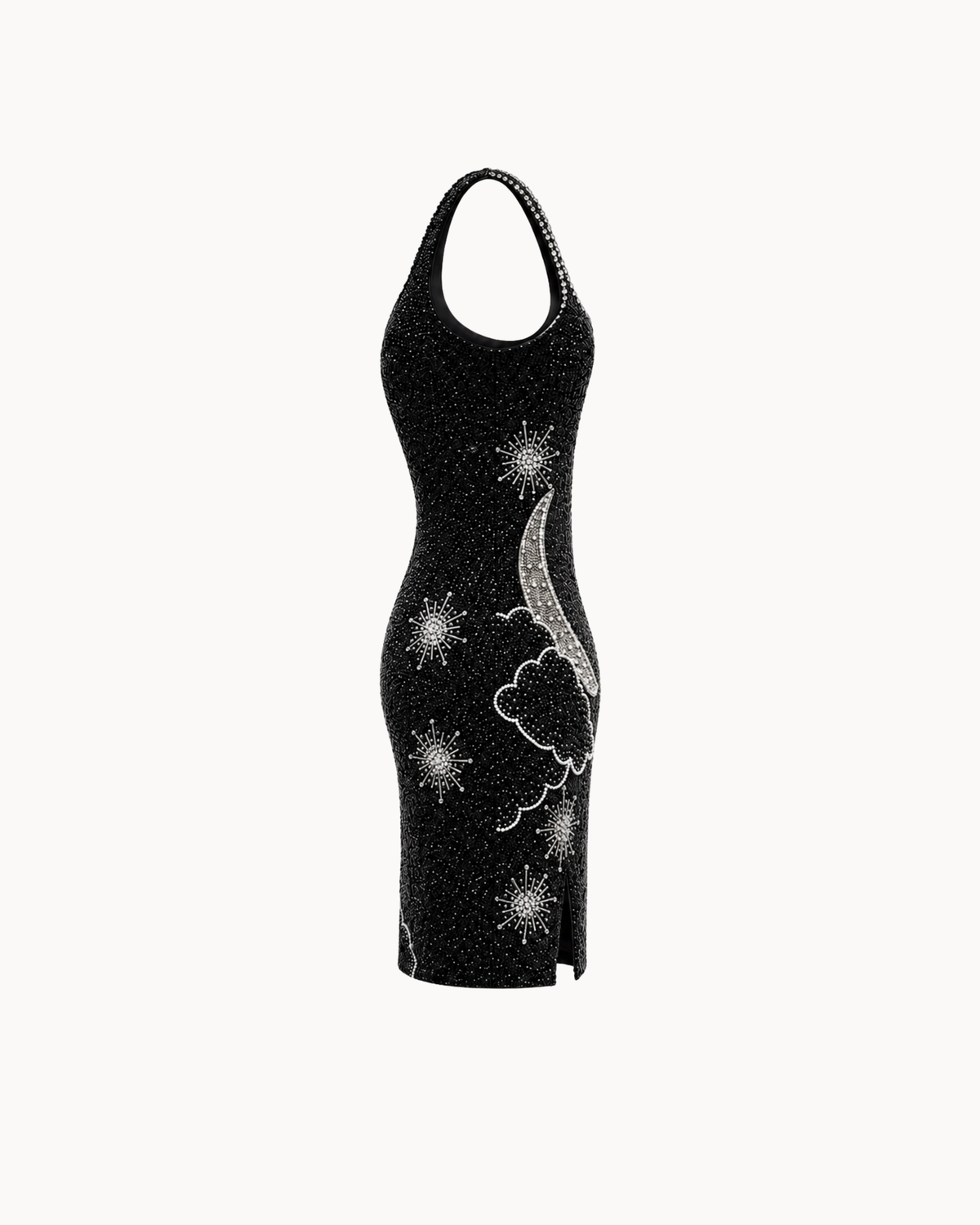 Celestial Noir Beaded Dress