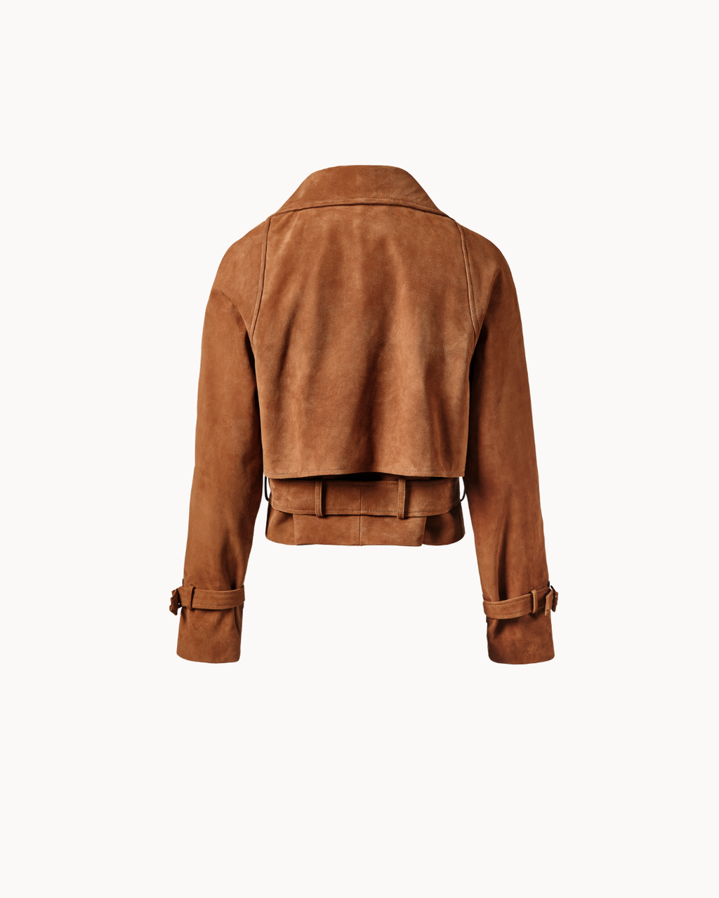 Blouson Sculpt en suède - Marron