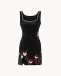 Mini-robe ornée de tulipes