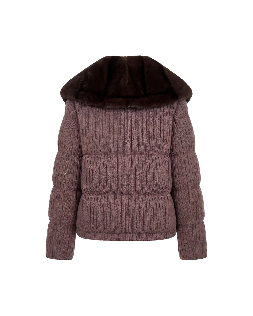 Cloud Corduroy Mink Jacket - Chocolate