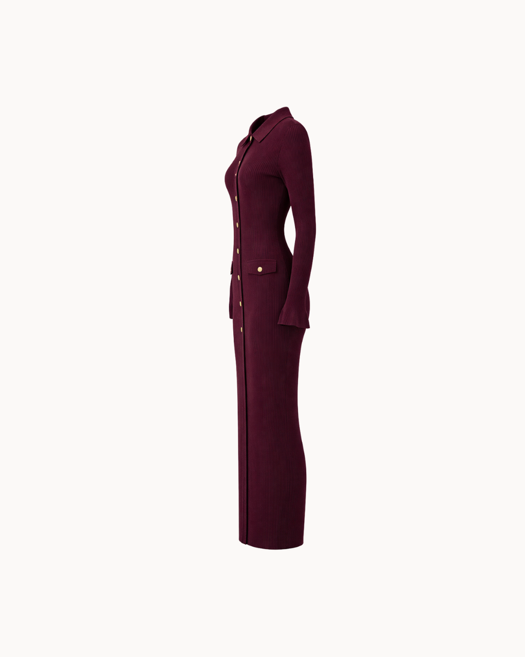 Robe midi Margaux - Bordeaux