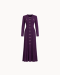 Robe boutonnée Simone - Prune