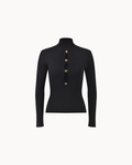 Haut en maille boutonné Sculpt - Noir