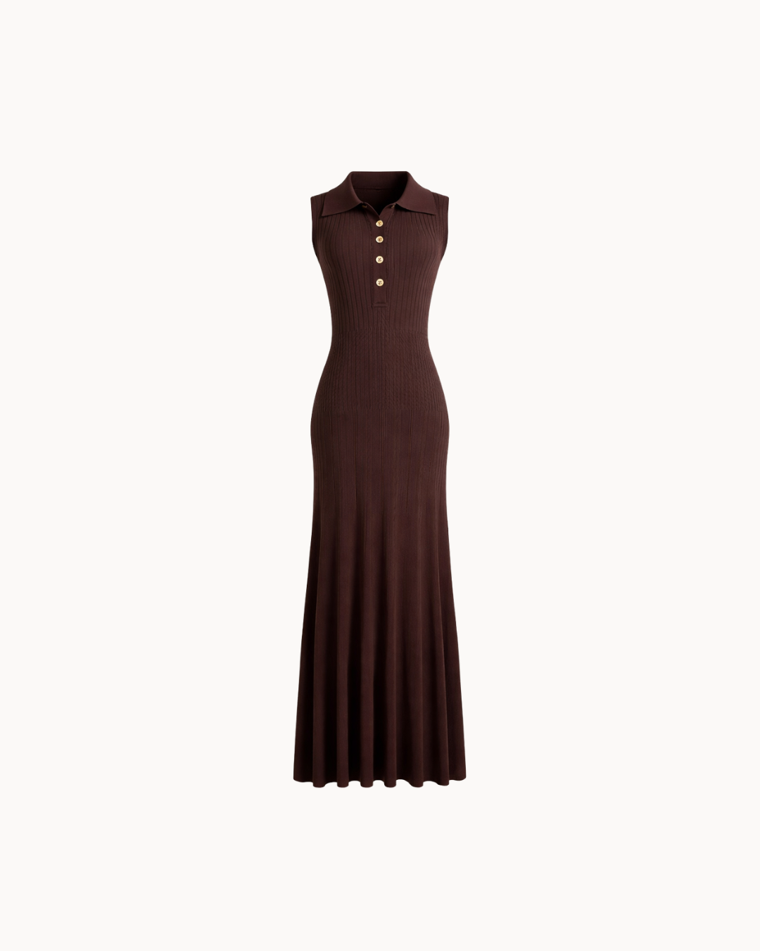 Capri Polo Dress - Chocolate