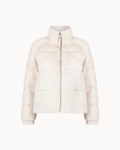 Aurora Plush Mink Jacket - Cream
