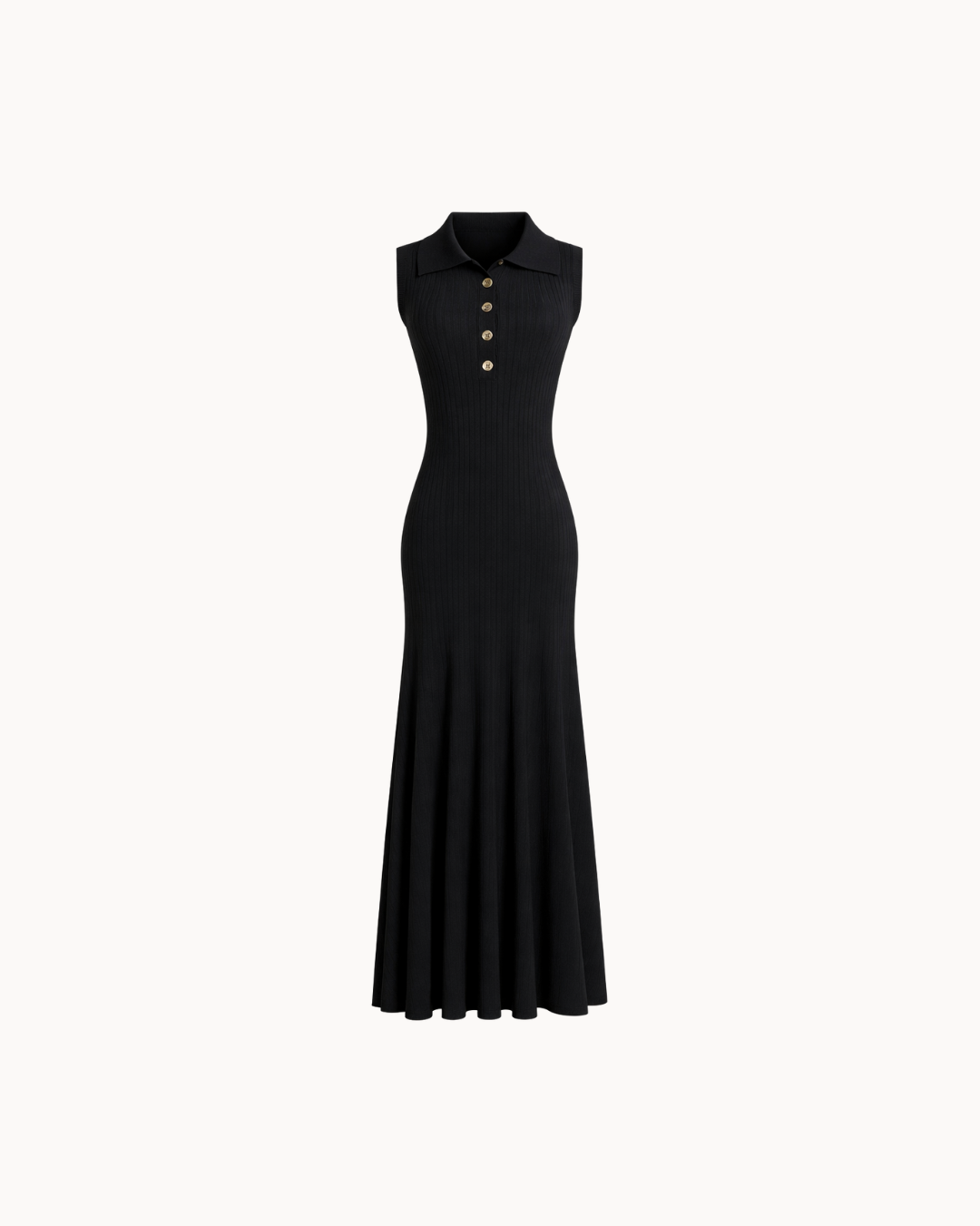 Capri Polo Dress - Black