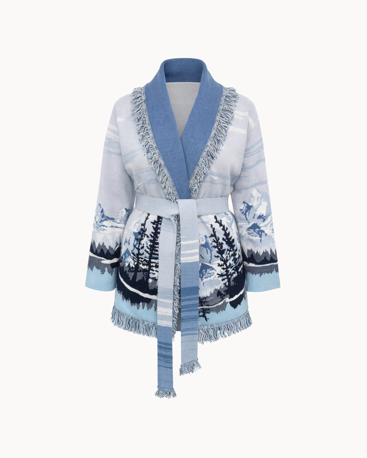Montana Knit Coat - Glacier Blue