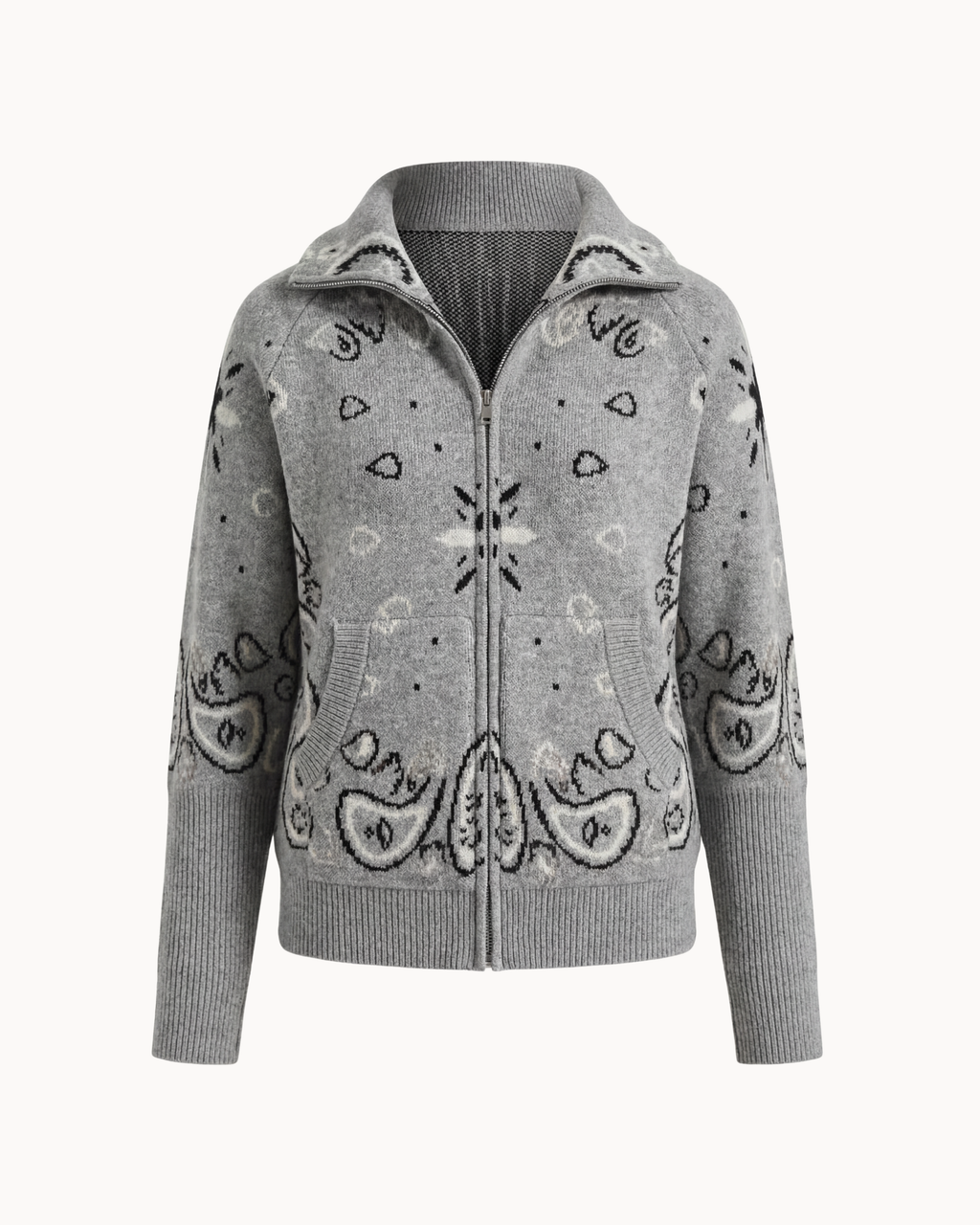 Tricot Héritage Adelé – Gris Chiné