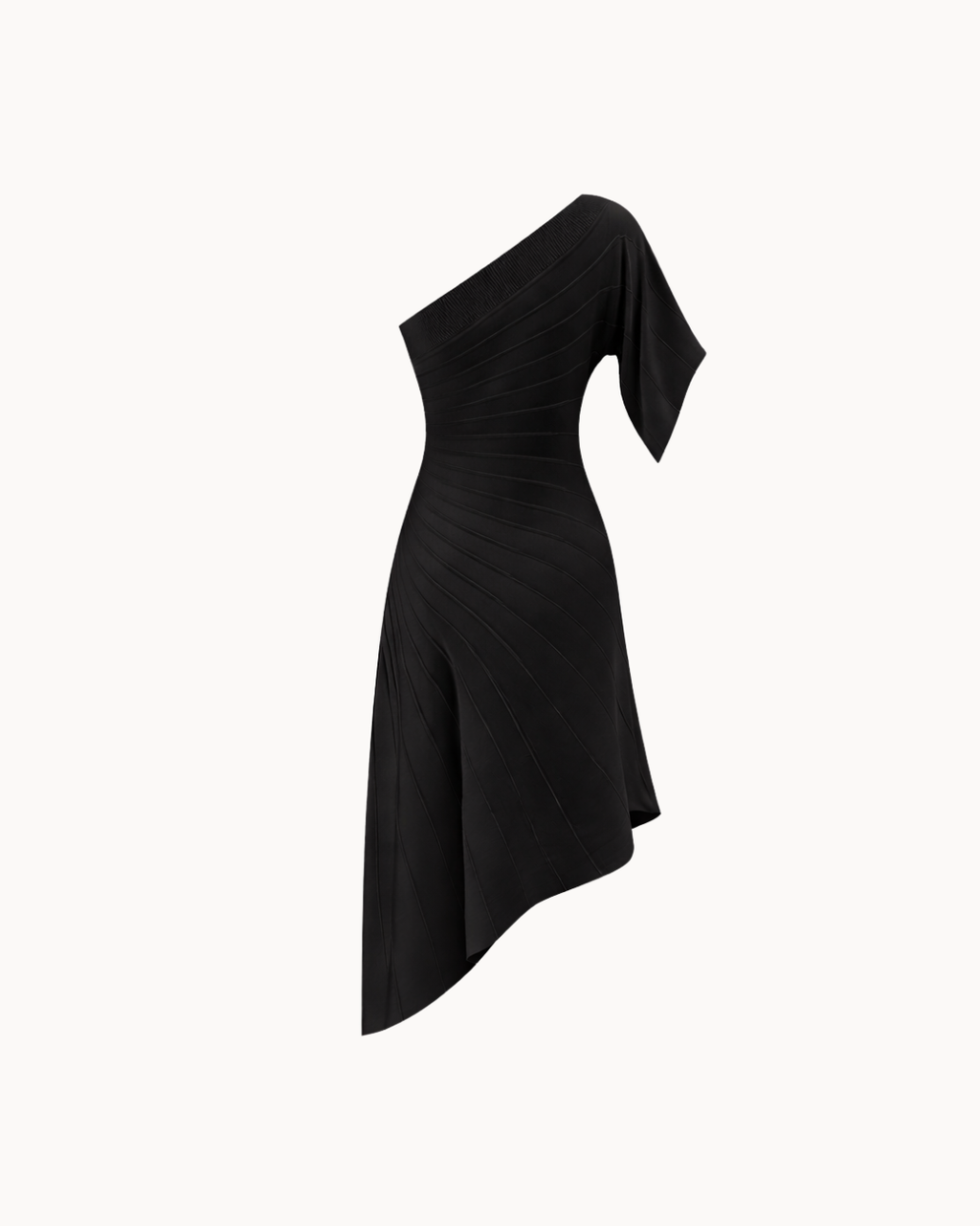 Demi Asymmetric Dress - Black