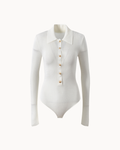 Camille Sculpt Bodysuit - Ivory