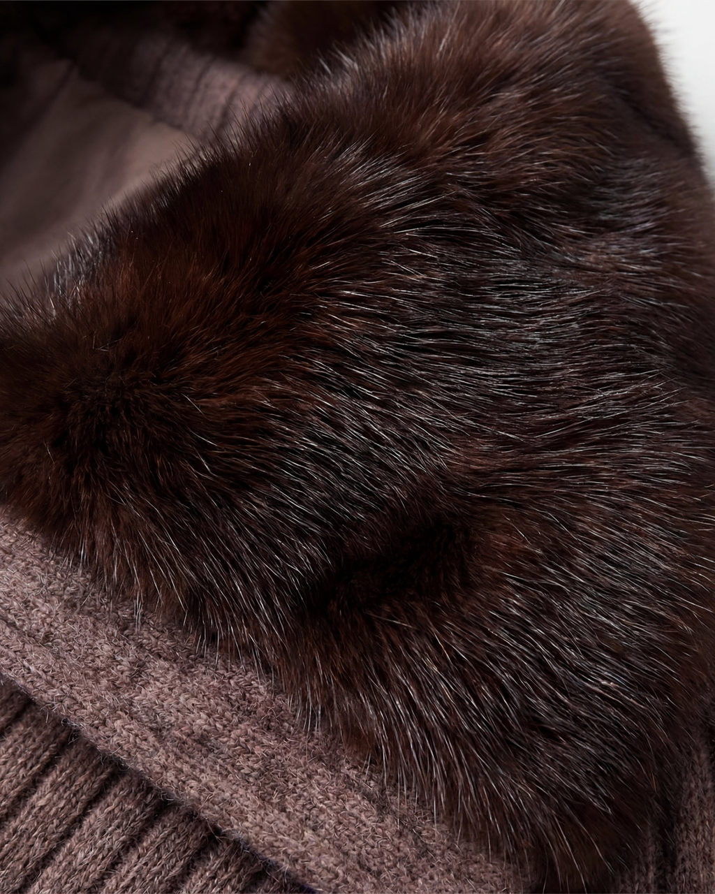 Cloud Corduroy Mink Jacket - Chocolate