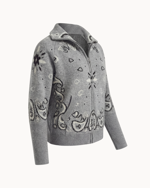 Adelé Heritage Knit – Heather Grey