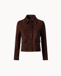 Vittoria Sheep Suede Jacket - Espresso
