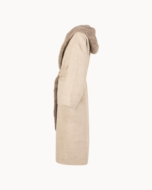 Alessa Mink Hooded Coat