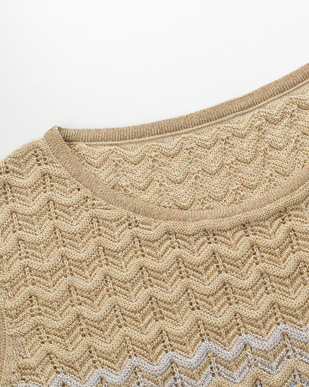 Robe au crochet Riviera - Sable et Ciel