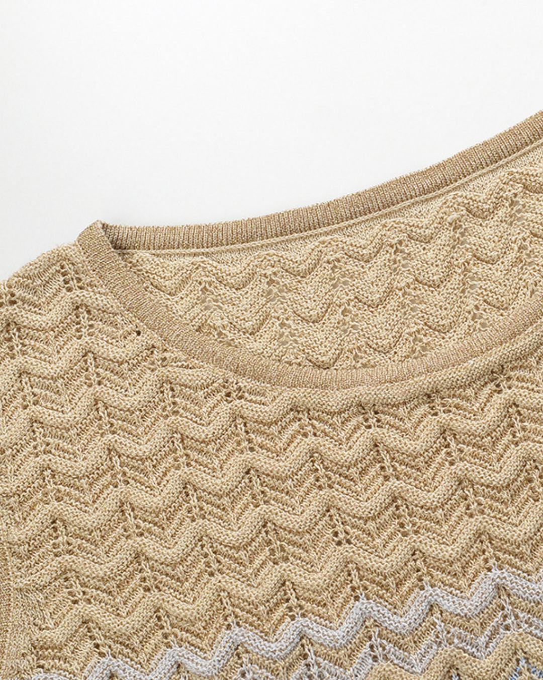 Robe au crochet Riviera - Sable et Ciel