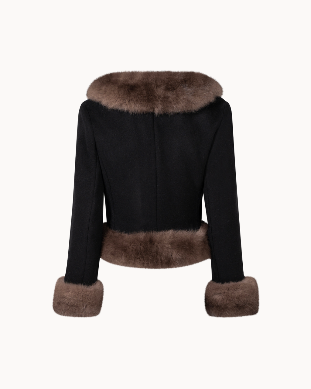Noir Fur Wool Jacket