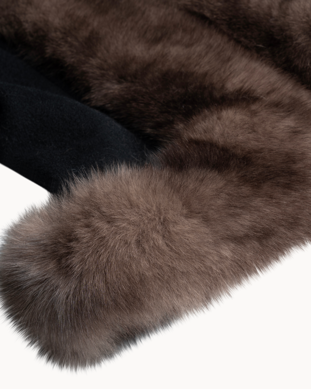 Noir Fur Wool Jacket