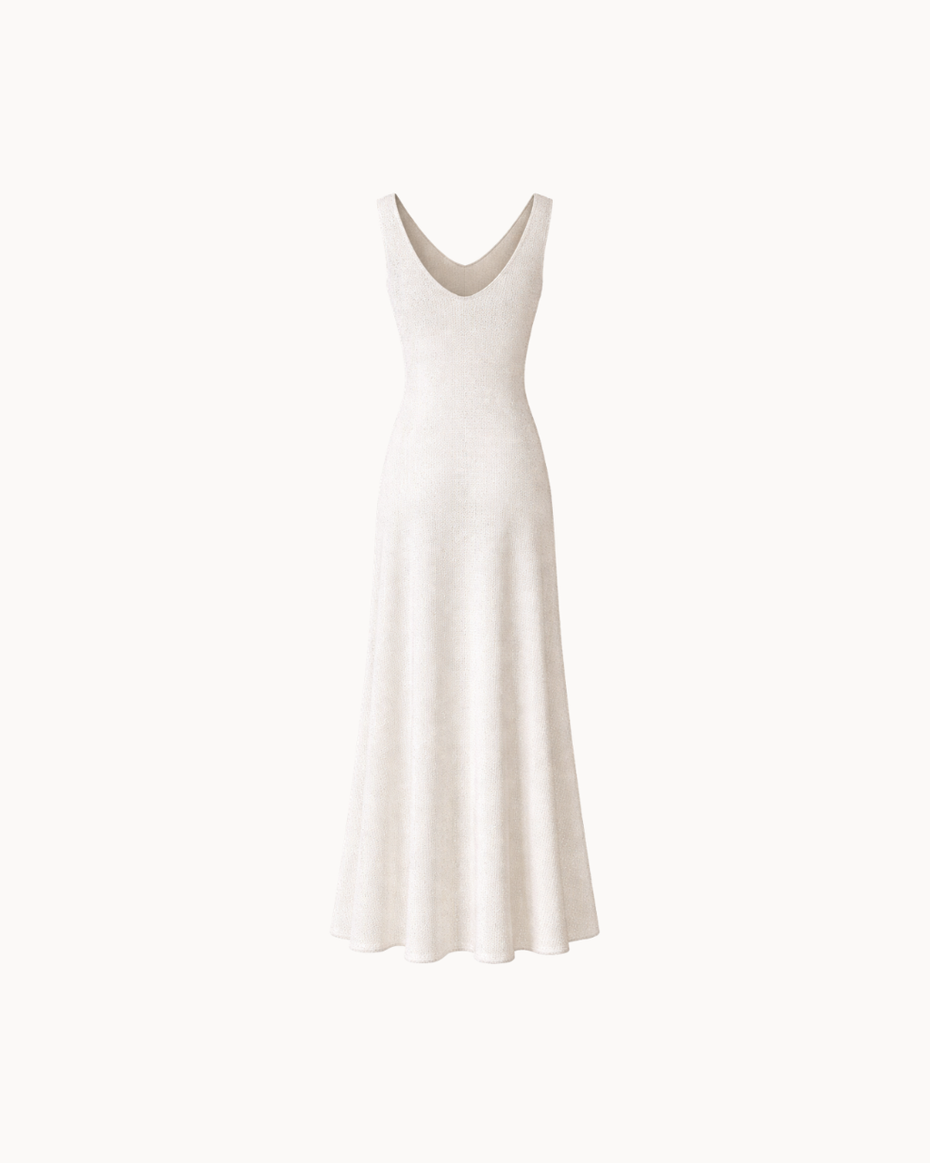 Robe Col V Luna - Ivoire