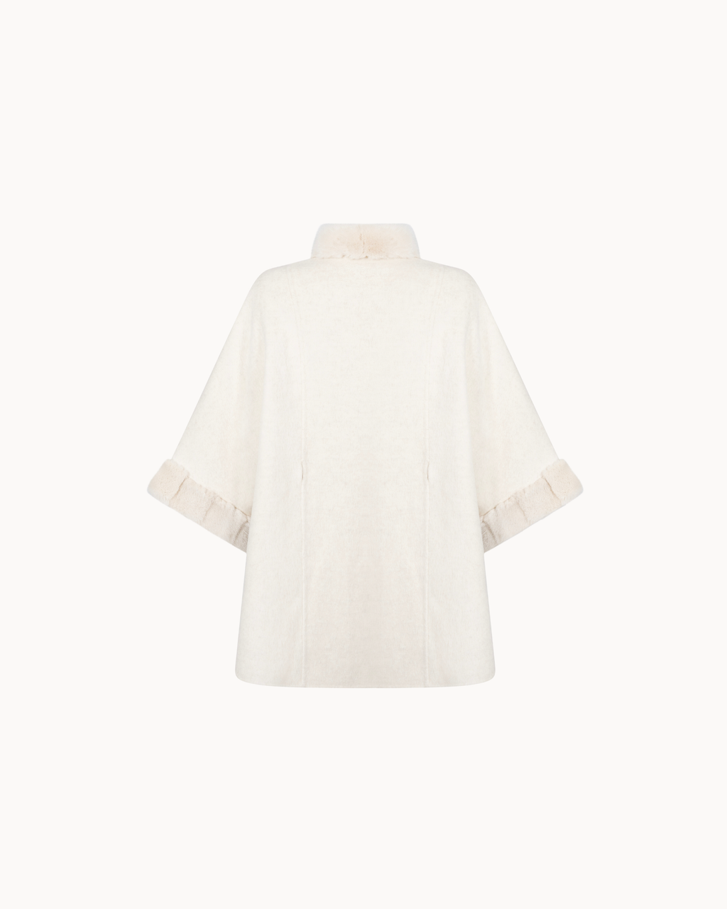 Lunar Mink Cape - Cream