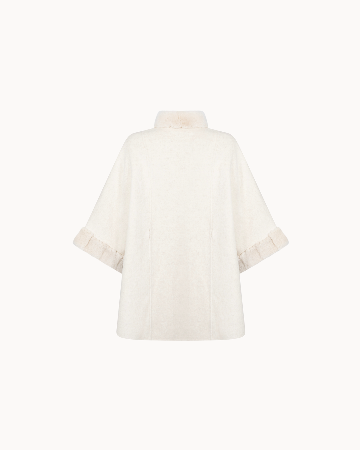 Lunar Mink Cape - Cream