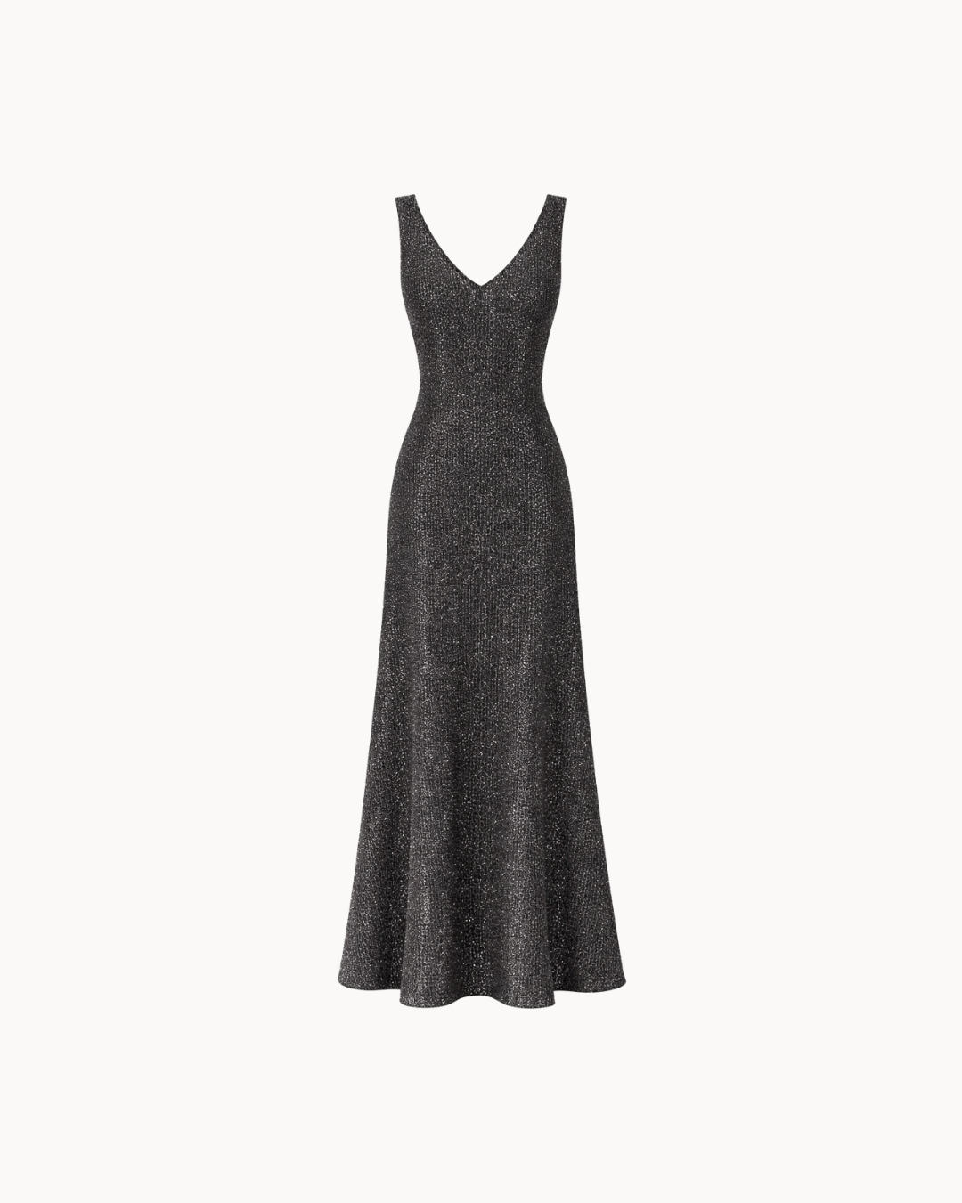 Luna V-Neck Dress - Black