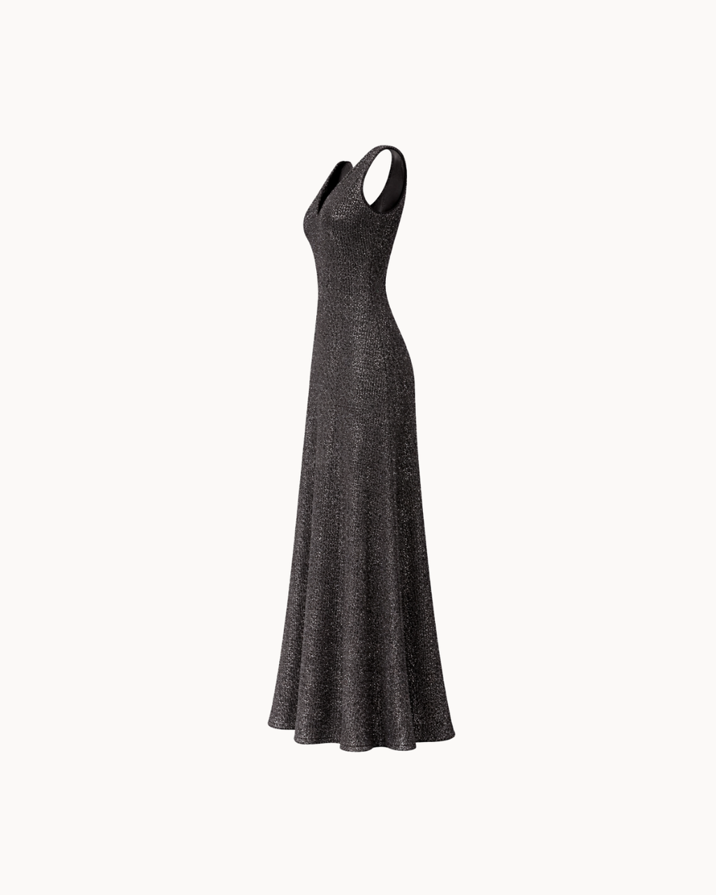 Robe Luna col V - Noir